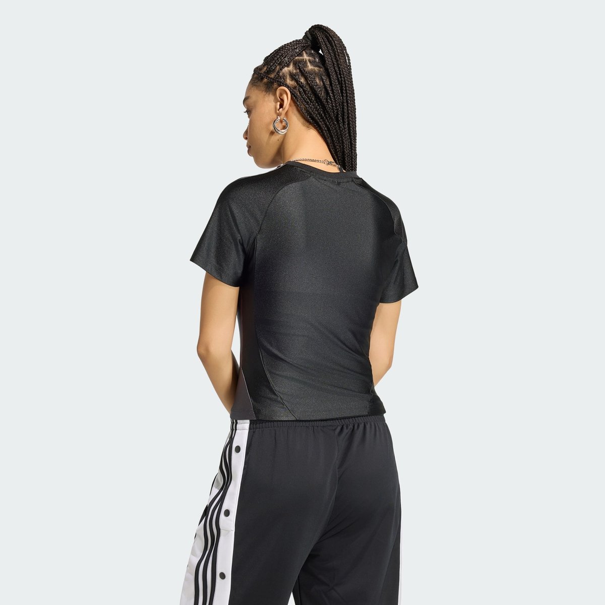 T-Shirt Slim Teamgeist black / utility black / black reflective / iron metallic, adidas Originals