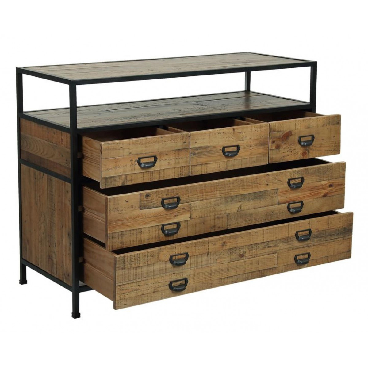 Commode 5 tiroirs - MANUFACTURE marron, INTERIOR'S