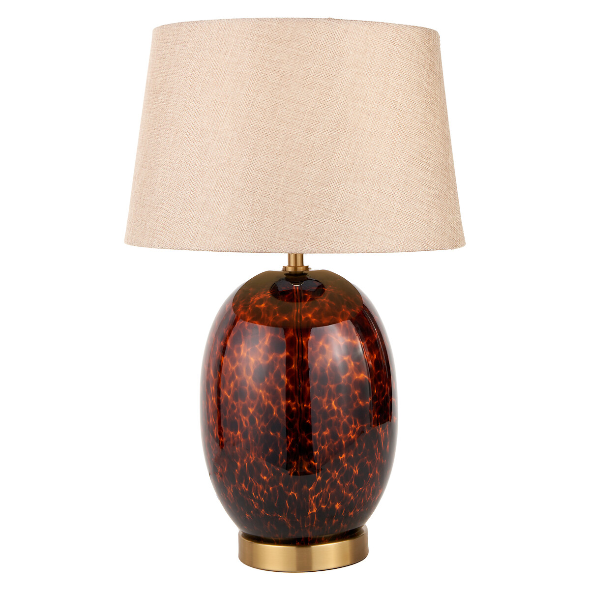 Lucille Tall Tortoiseshell Glass Table Lamp tortoiseshell, SO'HOME