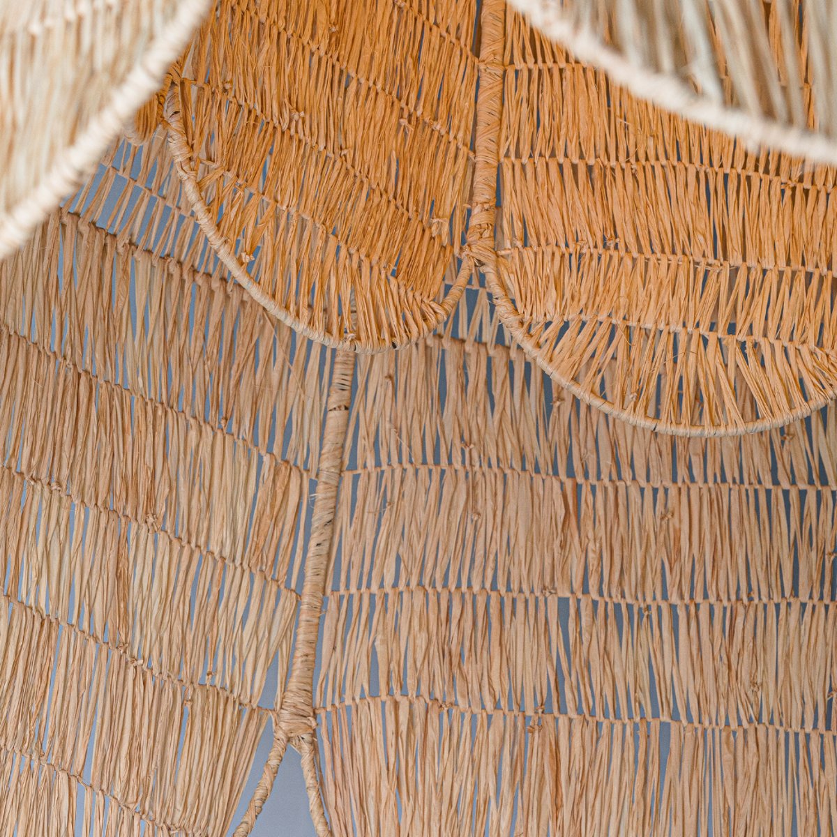 Suspension XXL en raphia SACHA naturel, HYDILE