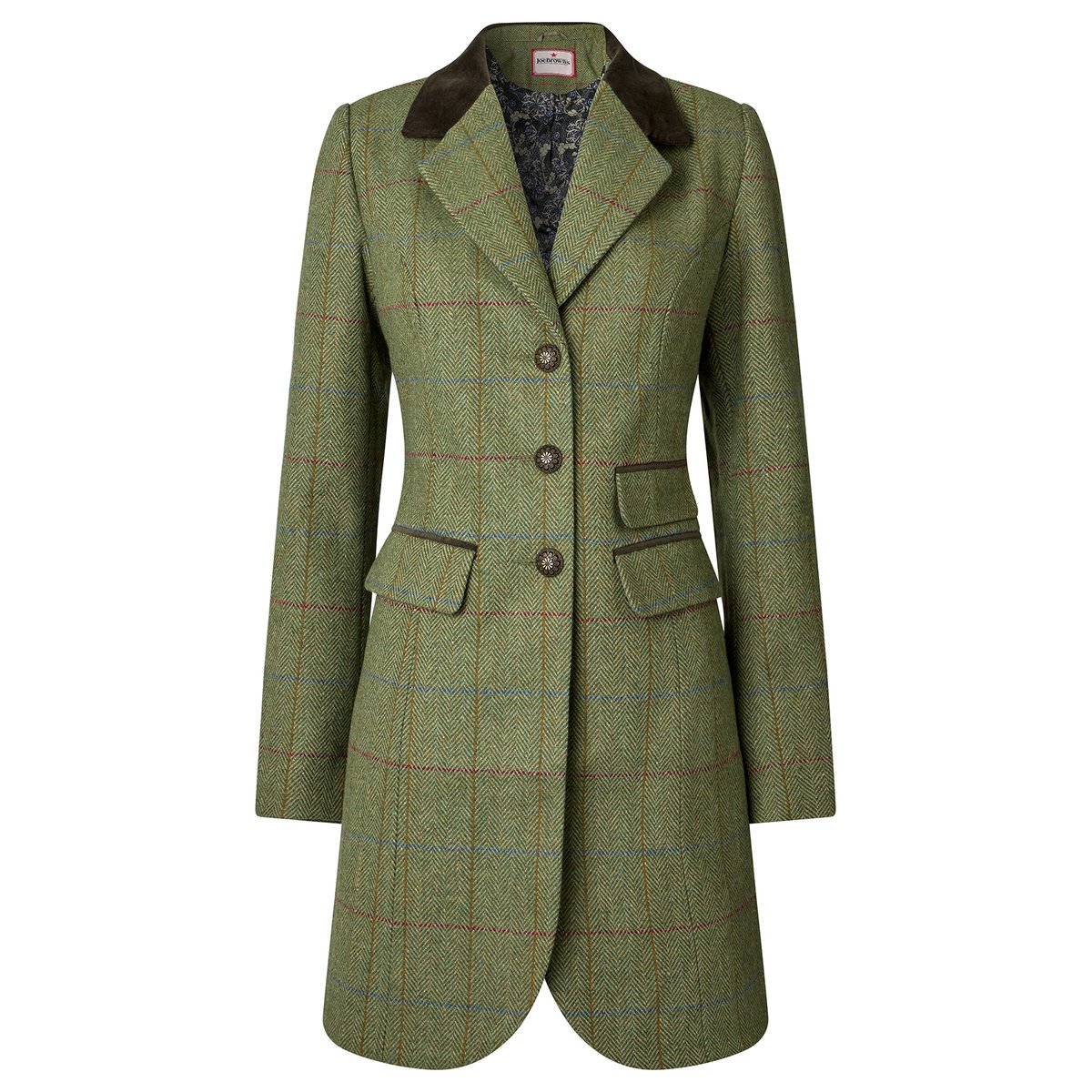 Veste Longue Tradition Pippa vert, JOE BROWNS