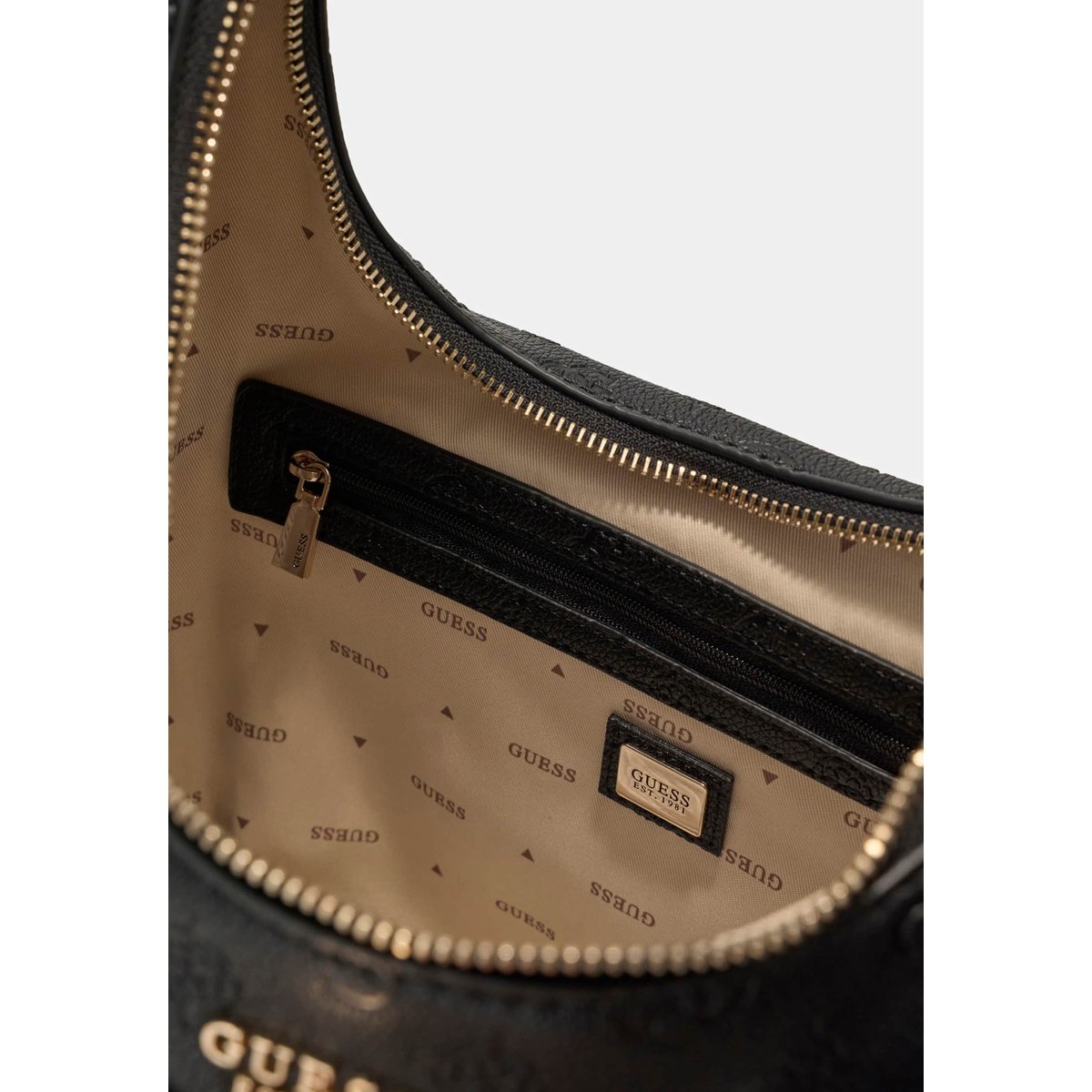 Sac Hobo Logo Ella noir, GUESS