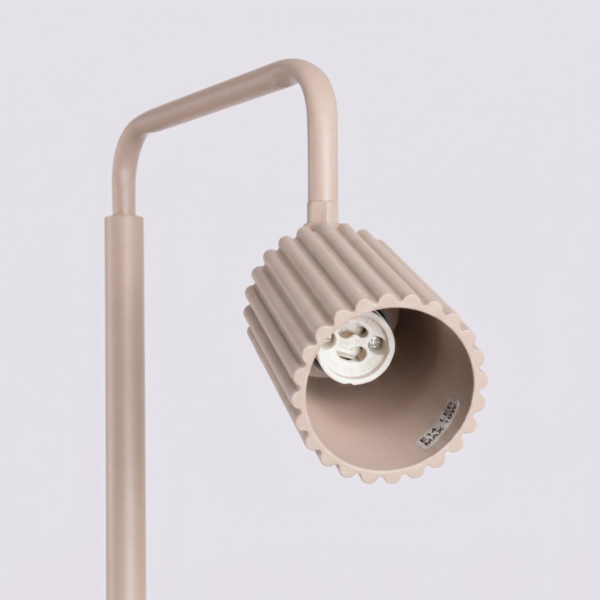 Lampadaire Aluminium Taupe GU10 1 KARBON taupe, EDEN