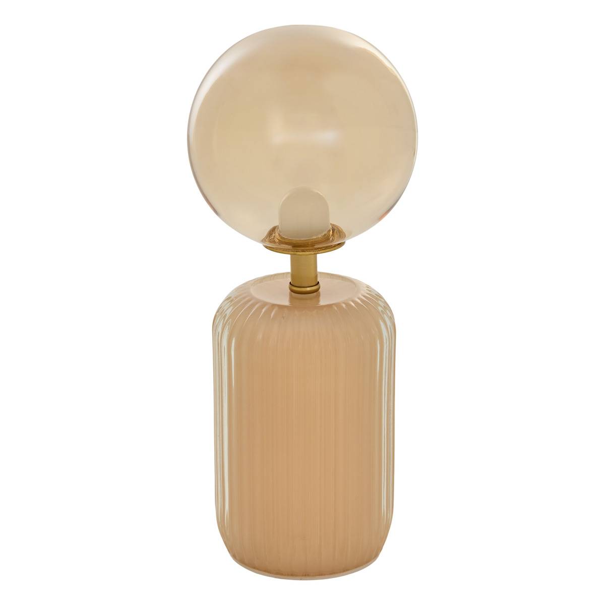 Lampe LED Marika ronde H.24cm beige modèle b, ATMOSPHERA