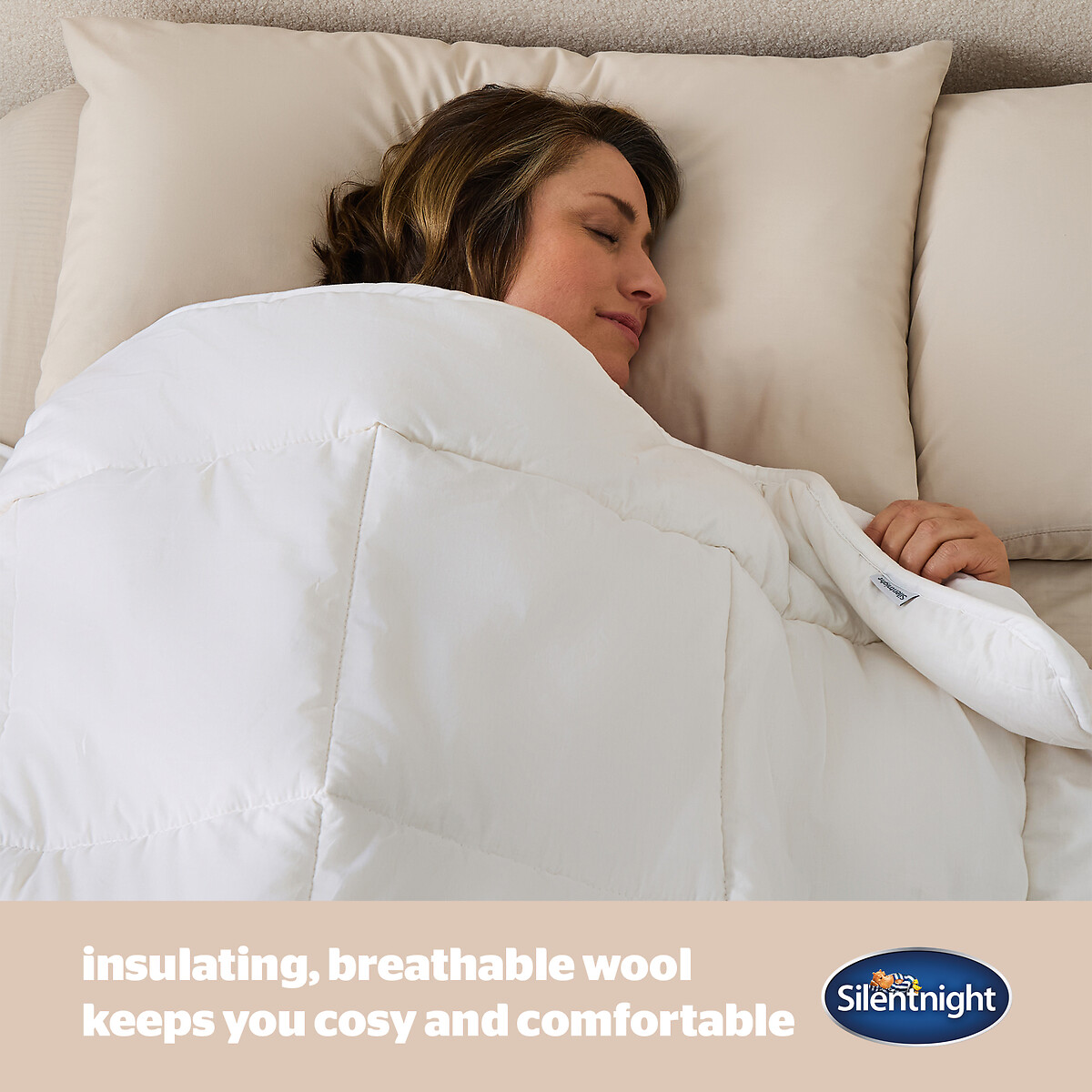 Natural Wool Heavyweight All Season Duvet white, SILENTNIGHT