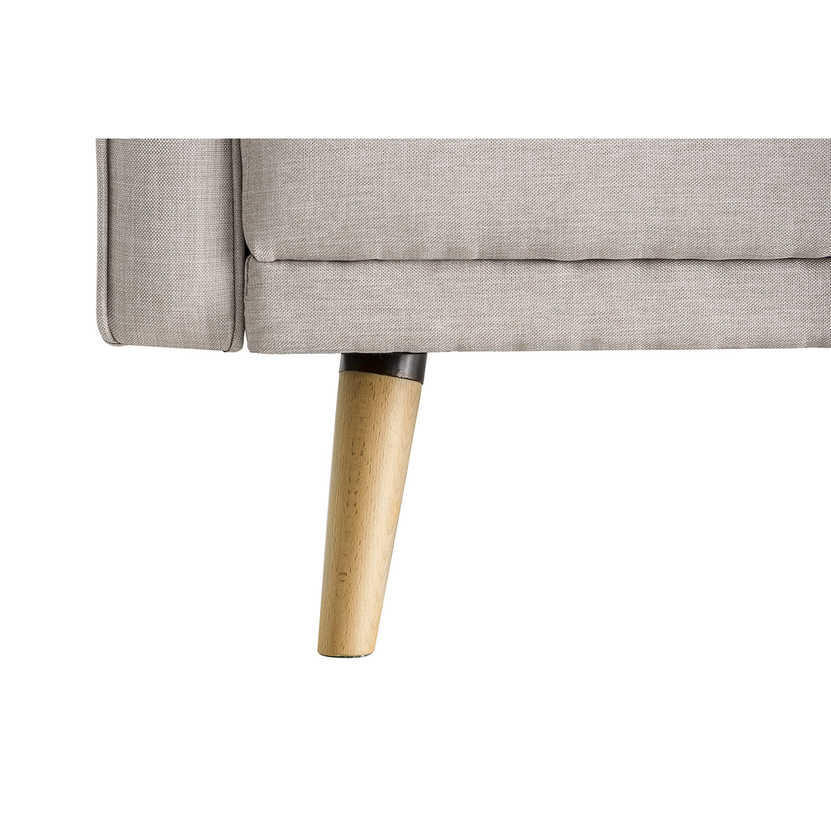 Canapé convertible scandinave 3 places ULLA naturel, MILIBOO