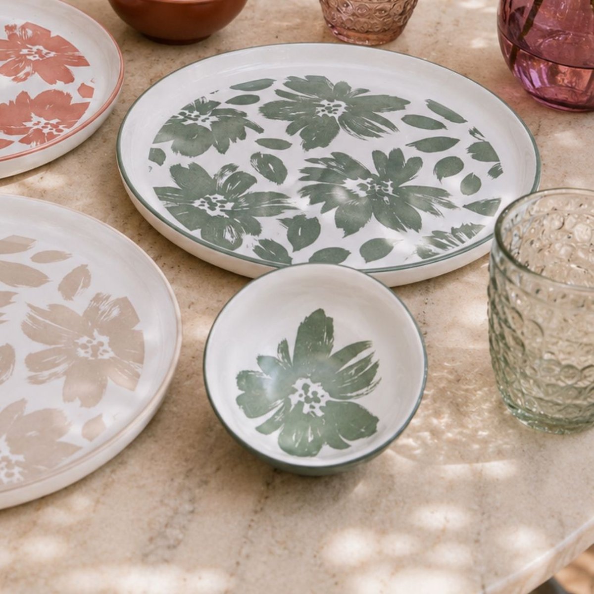 Service de table 18 pièces, HANAE beige, ARTIME