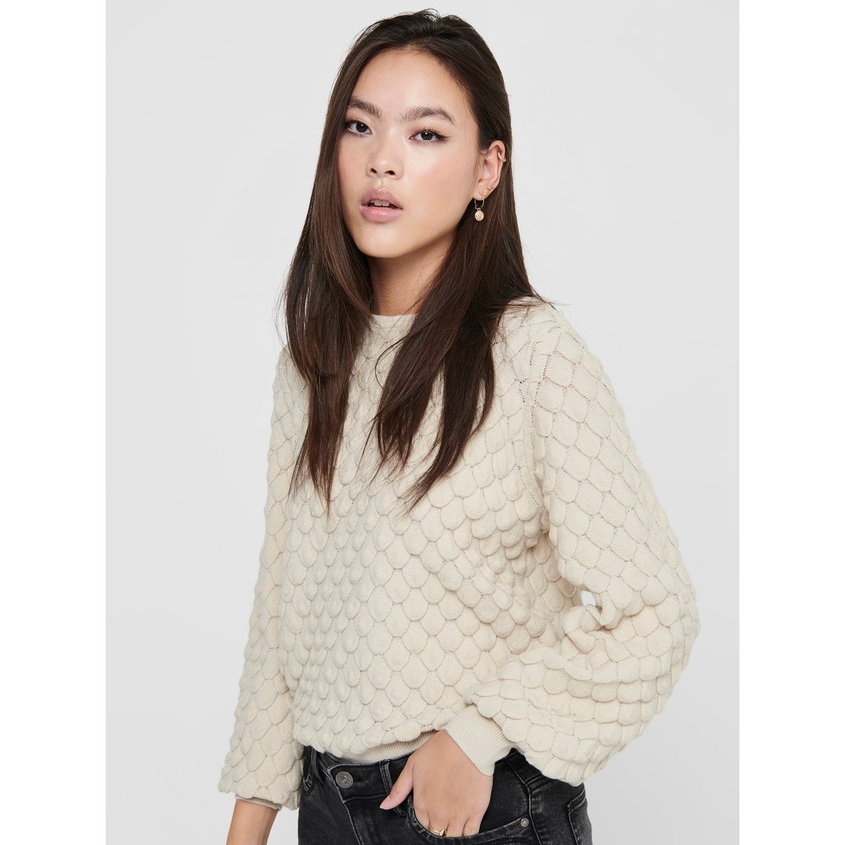 Pull En Maille pumice stone, ONLY