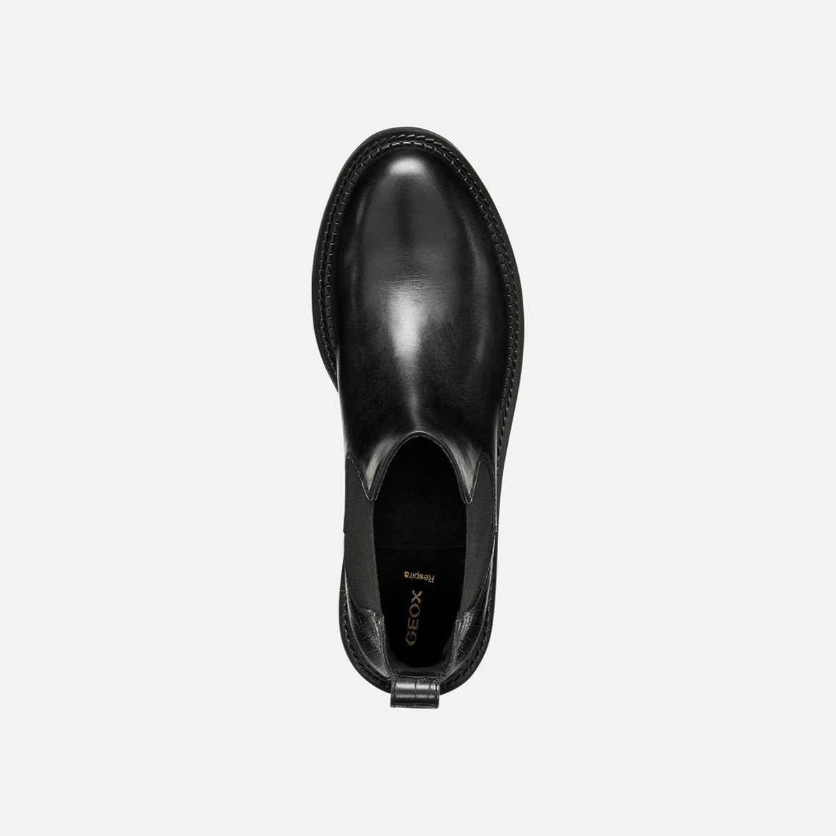 Bottines chelsea en cuir, SERILDA noir, GEOX