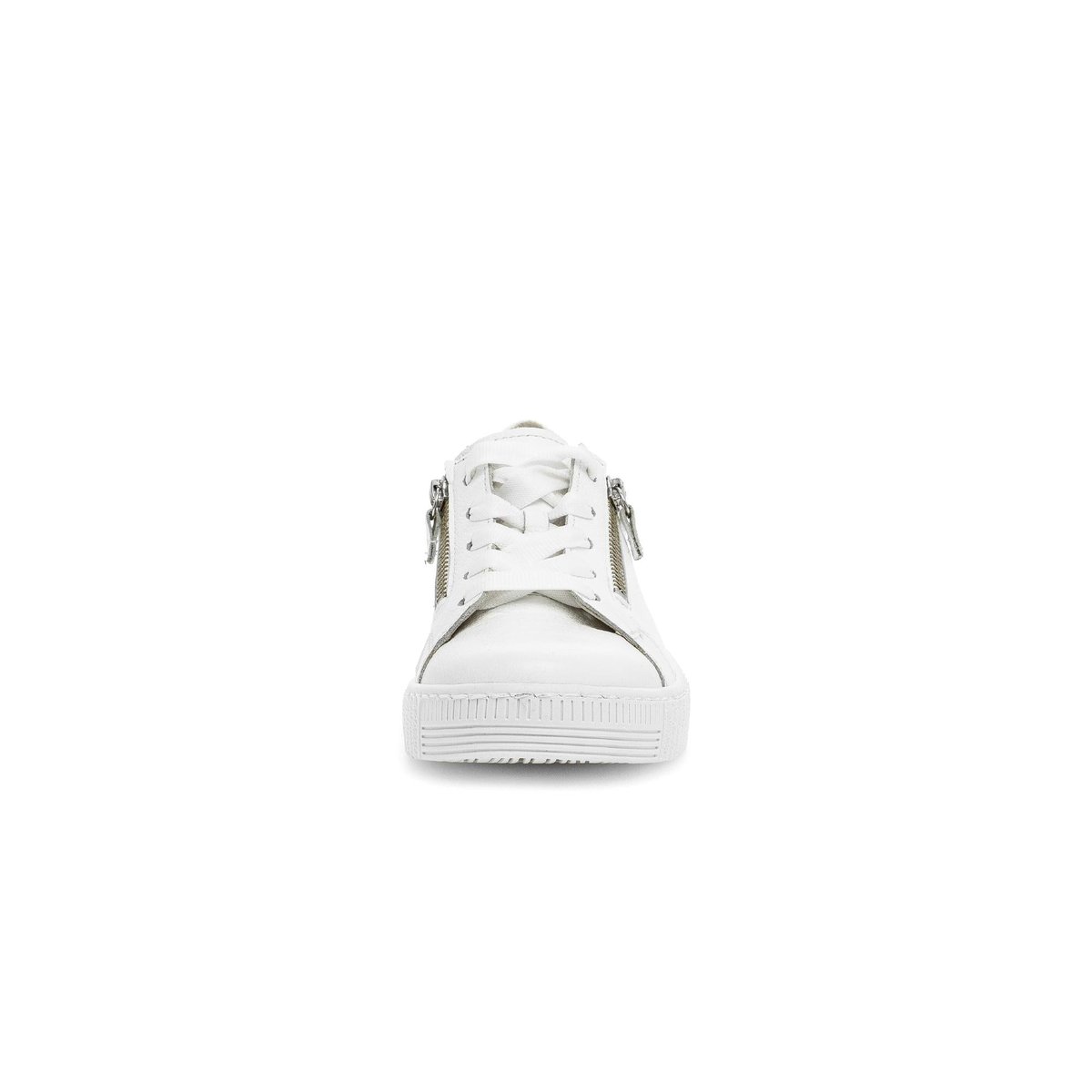 Baskets en cuir à talon compensé blanc, GABOR