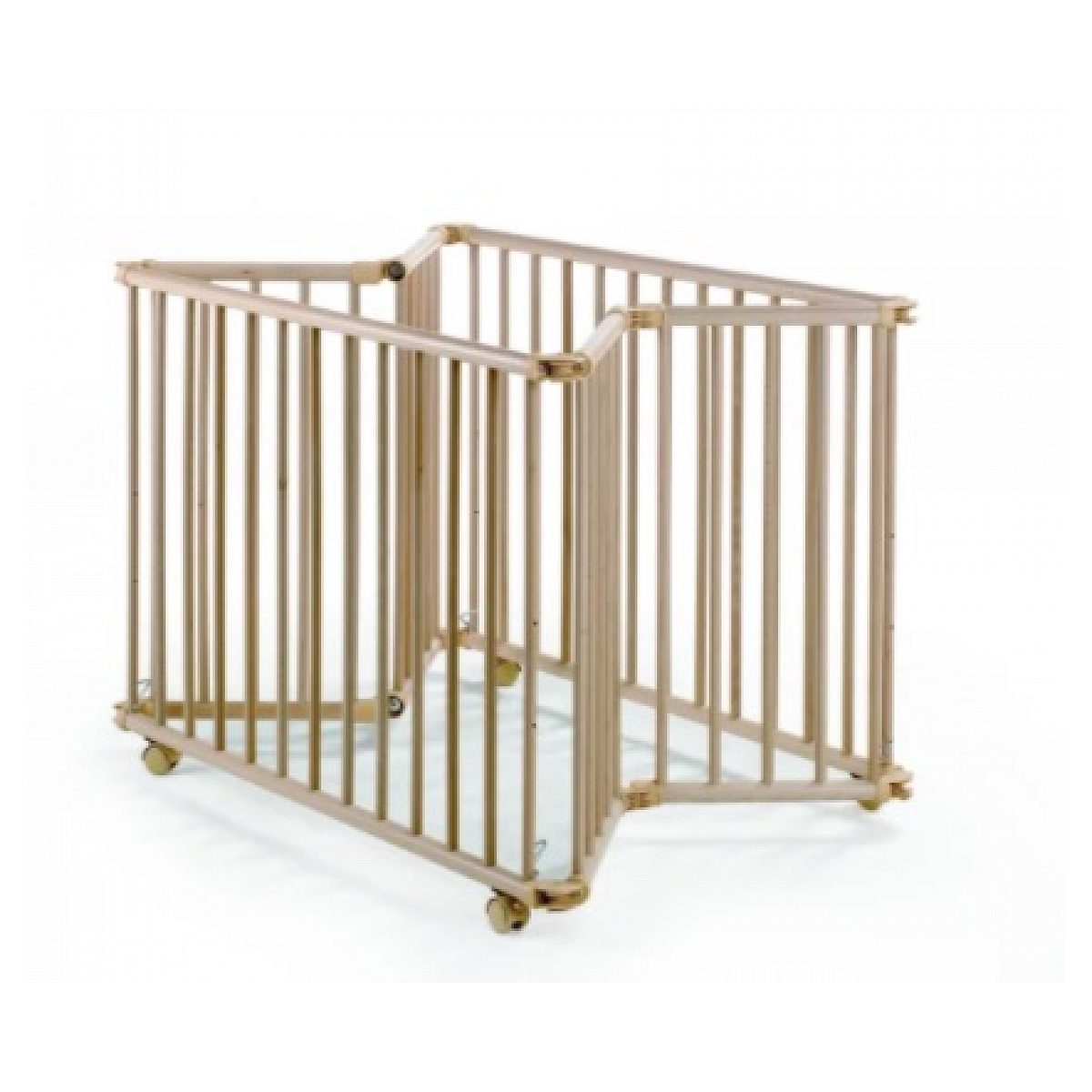 Parc LUCILEE pliage vertical 90 x 97 x 70 cm Cadre Naturel Motifs vert d'eau multicolore, GEUTHER