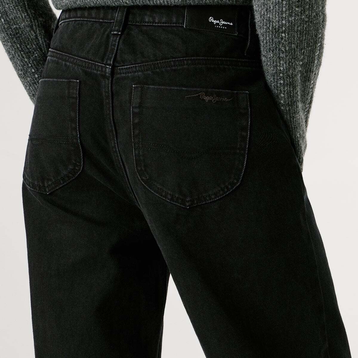 Lexa - Jean Coupe Regular, Taille Haute noir profond délavé, PEPE JEANS