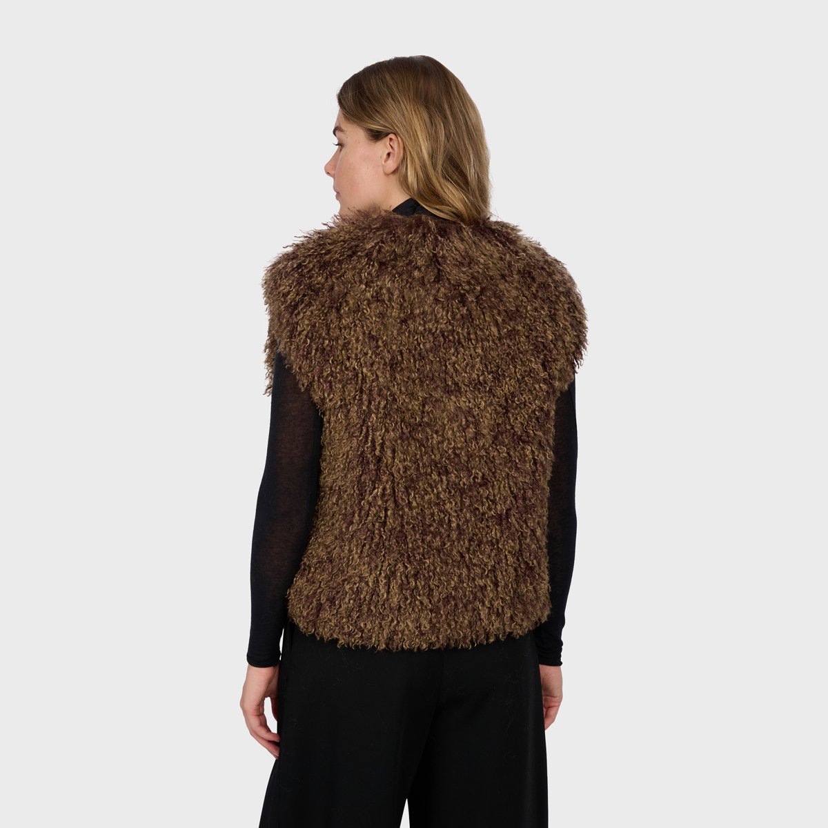 Gilet sans manches à coupe classique BETH bronze, OAKWOOD