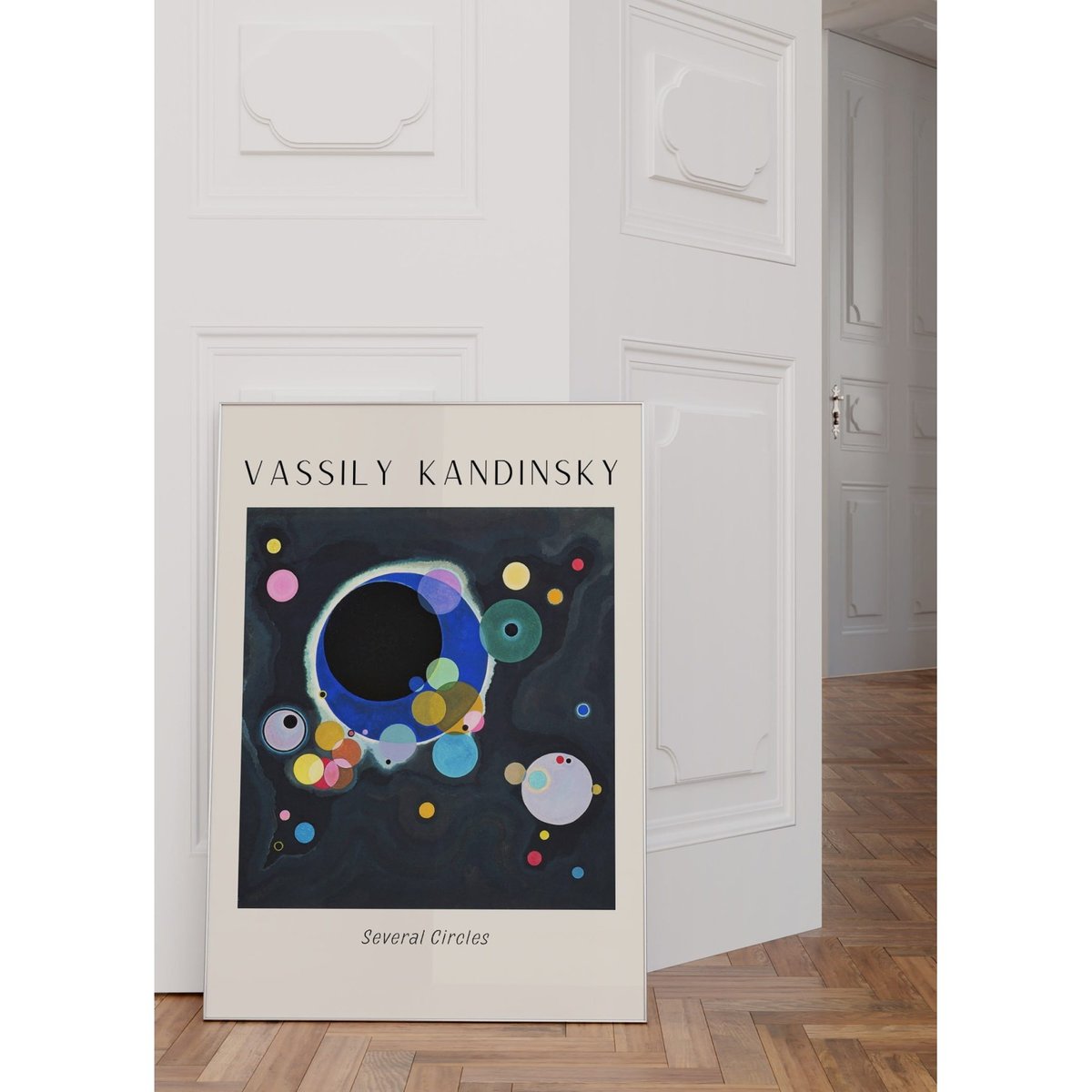 Affiche Vassily Kandinsky Several Circles blanc, L'AFFICHERIE