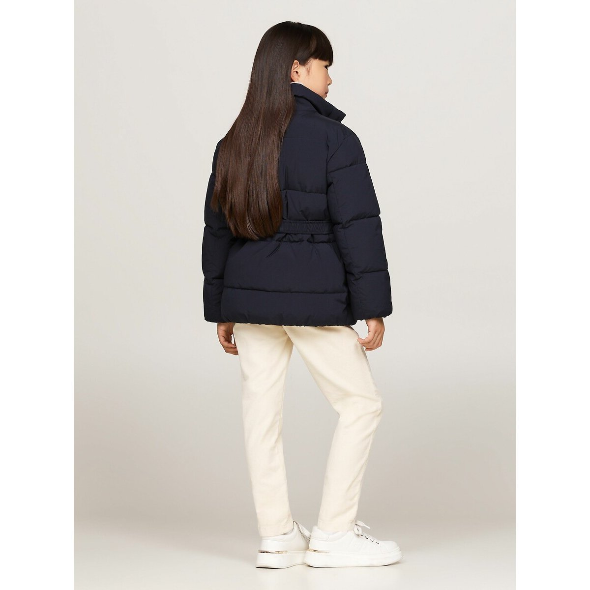 High Neck Padded Jacket navy blue, TOMMY HILFIGER