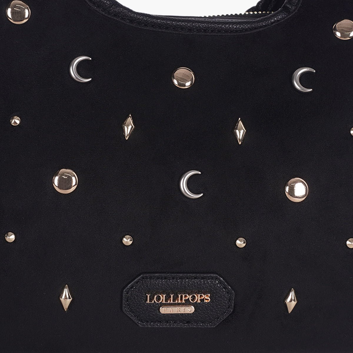 Sac Shopper M noir Talaya doré, LOLLIPOPS
