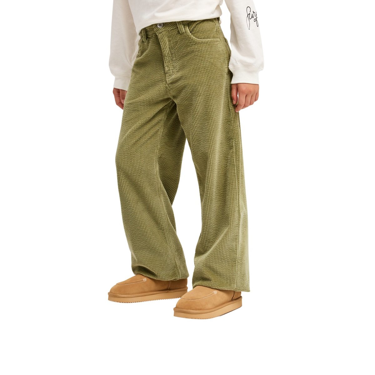 Pantalon en velours PATROLKID. vert oil green, ROXY