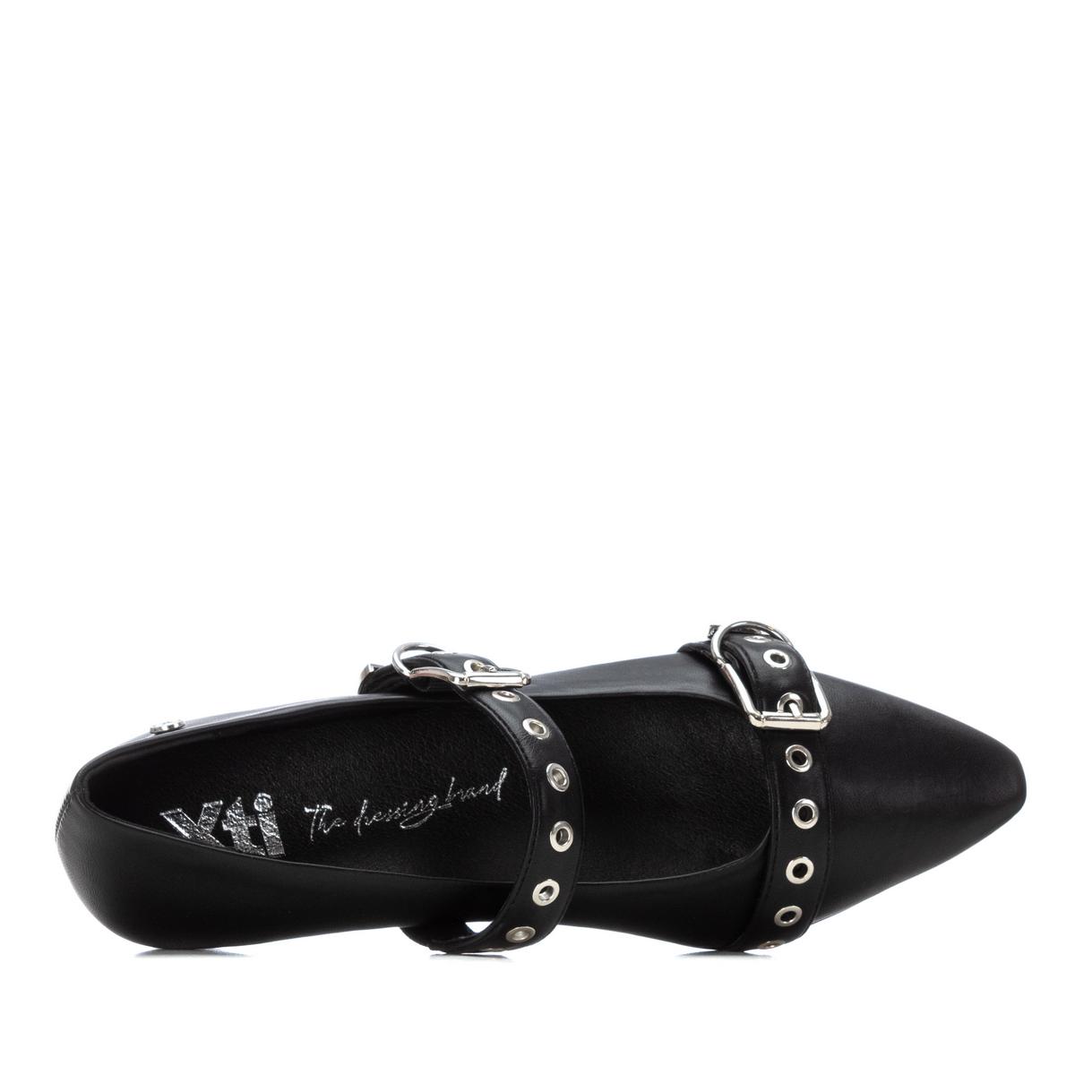 Chaussure Ballerine Plaine Décontractée Boucle noir, XTI