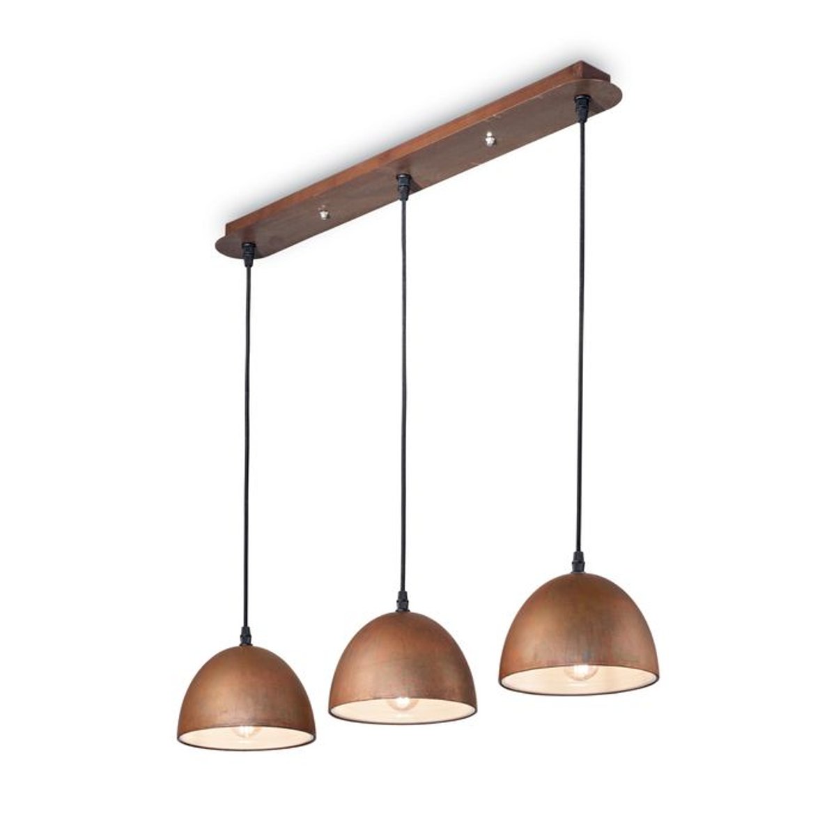 Suspension    FOLK marron corten, IDEAL LUX