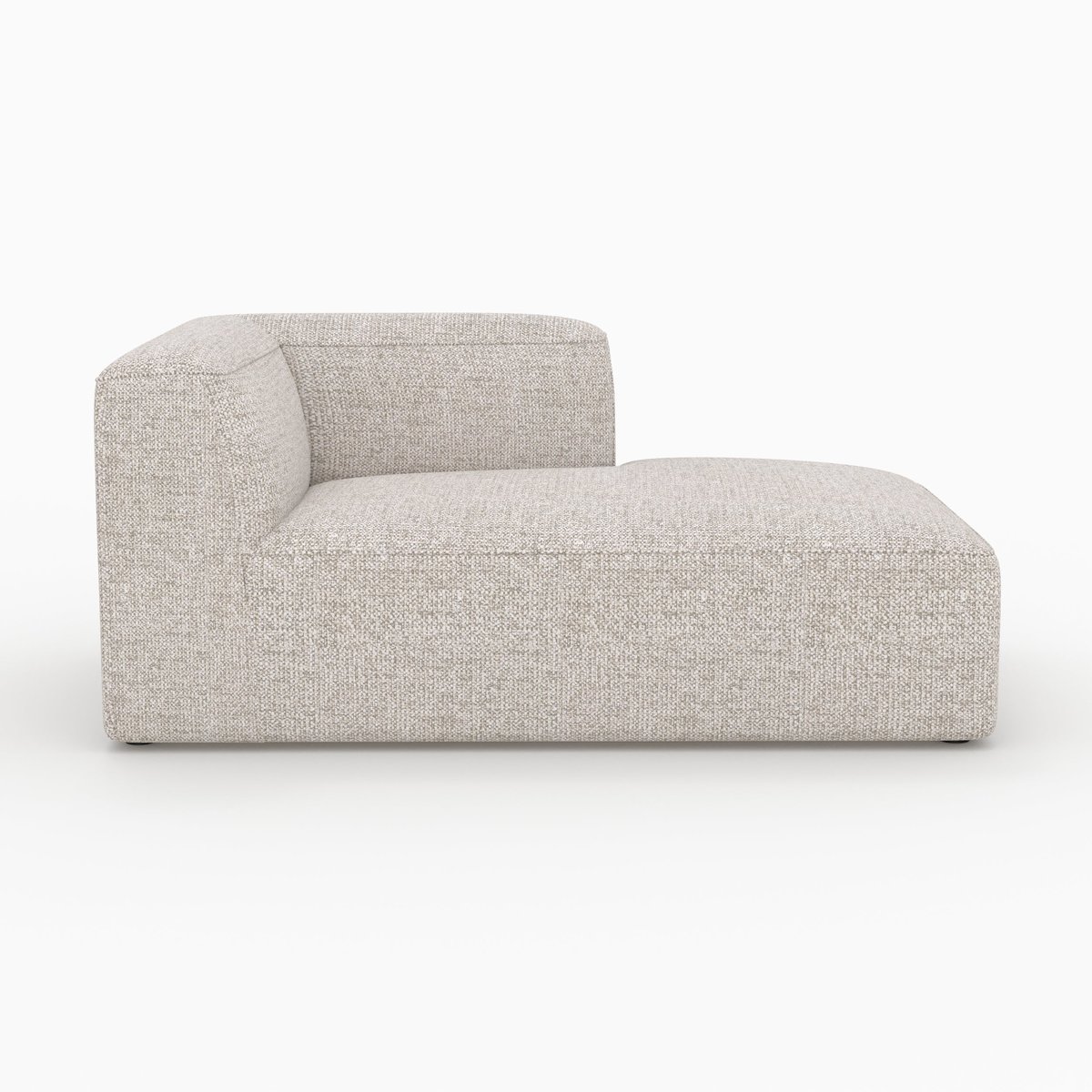 Canapé d'angle droit modulable en tissu 4 places - HESTIA beige, MAISON PAVANE