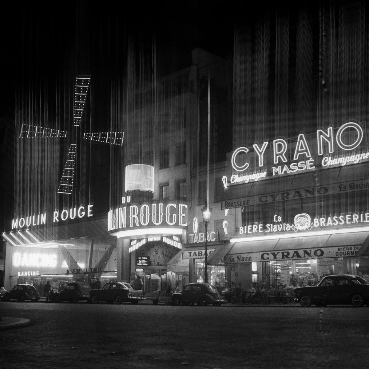 Deco vintage Photo de Paris, Le moulin Rouge tableau alu dibond, HEXOA