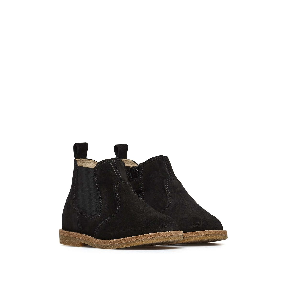 Chelsea boots en suède avec fermeture éclair ARTHUR noir, NATURINO