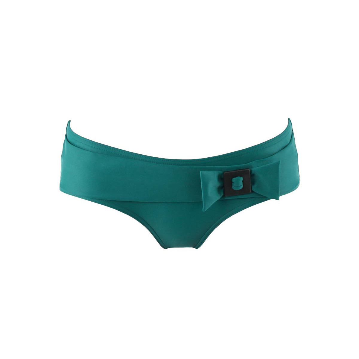 Bas de maillot shorty bijoux Belle-Ile vert, LAURA BY JANINE ROBIN