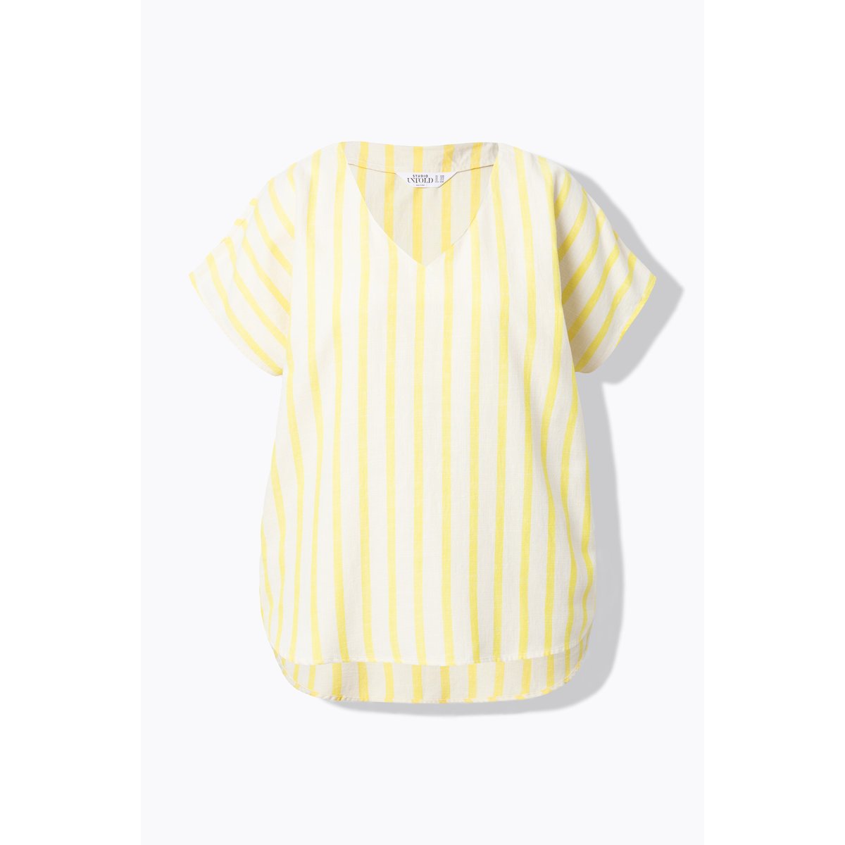 Blouse oversize à rayures jaune tendre, STUDIO UNTOLD