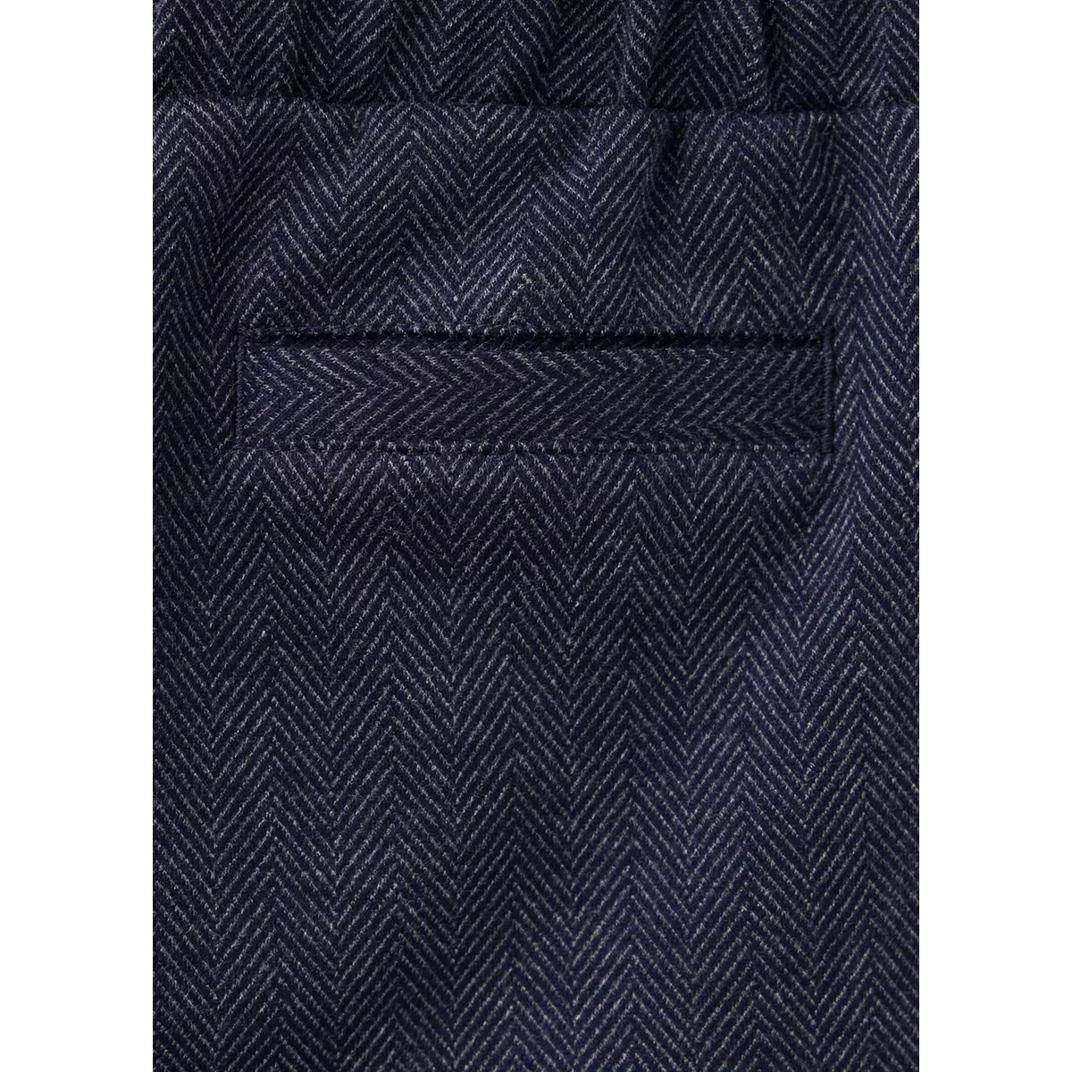 Pantalon droit chevrons bleu marine, MANGO BABY