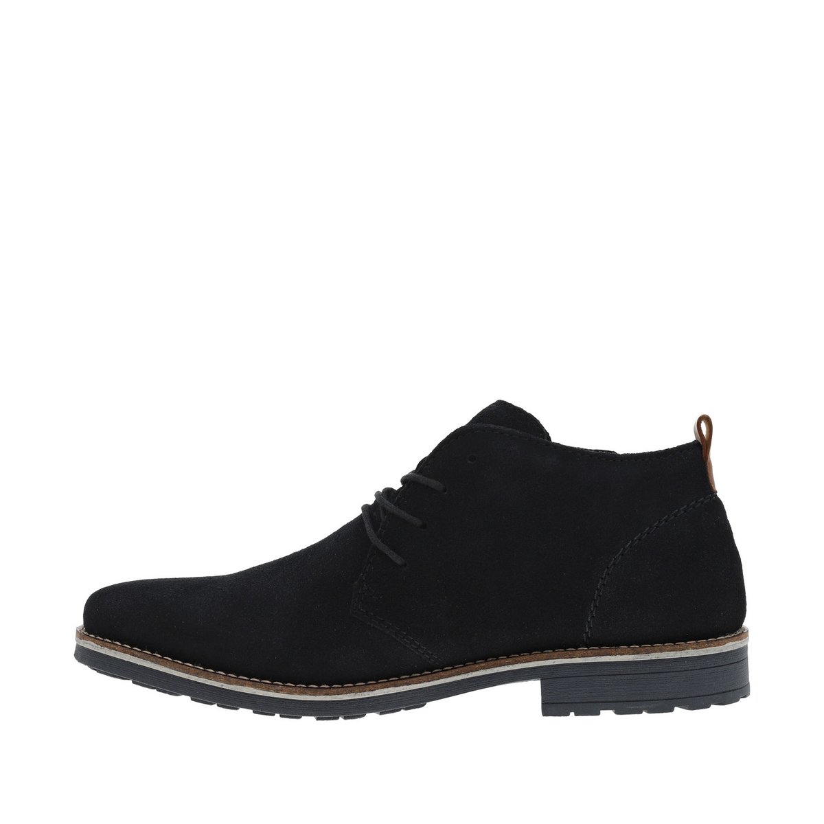 Bottines cuir nubuck bleu, RIEKER