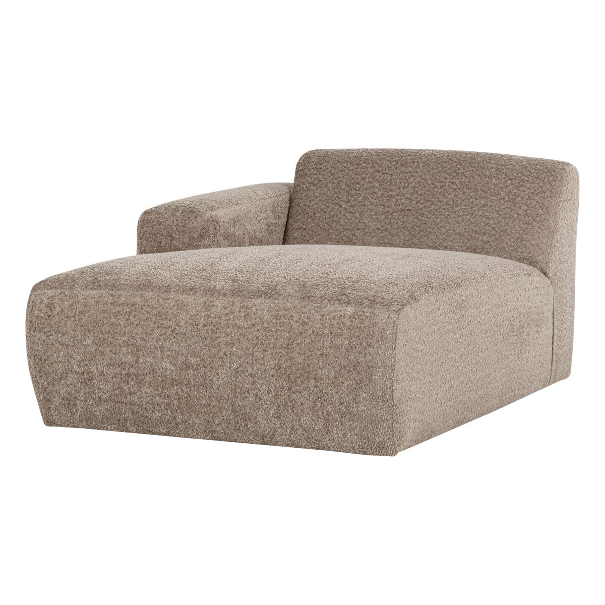 Élément chaise longue gauche laine MOJO BASE sable foncé, WOOOD
