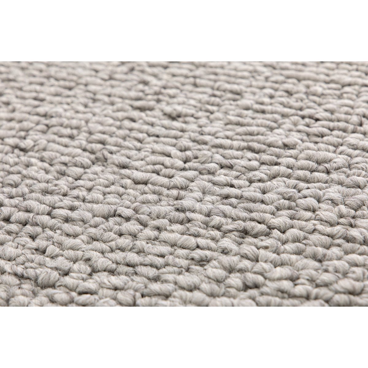 Tapis uni bouclé SOUFFLOT gris minéral, AFK LIVING