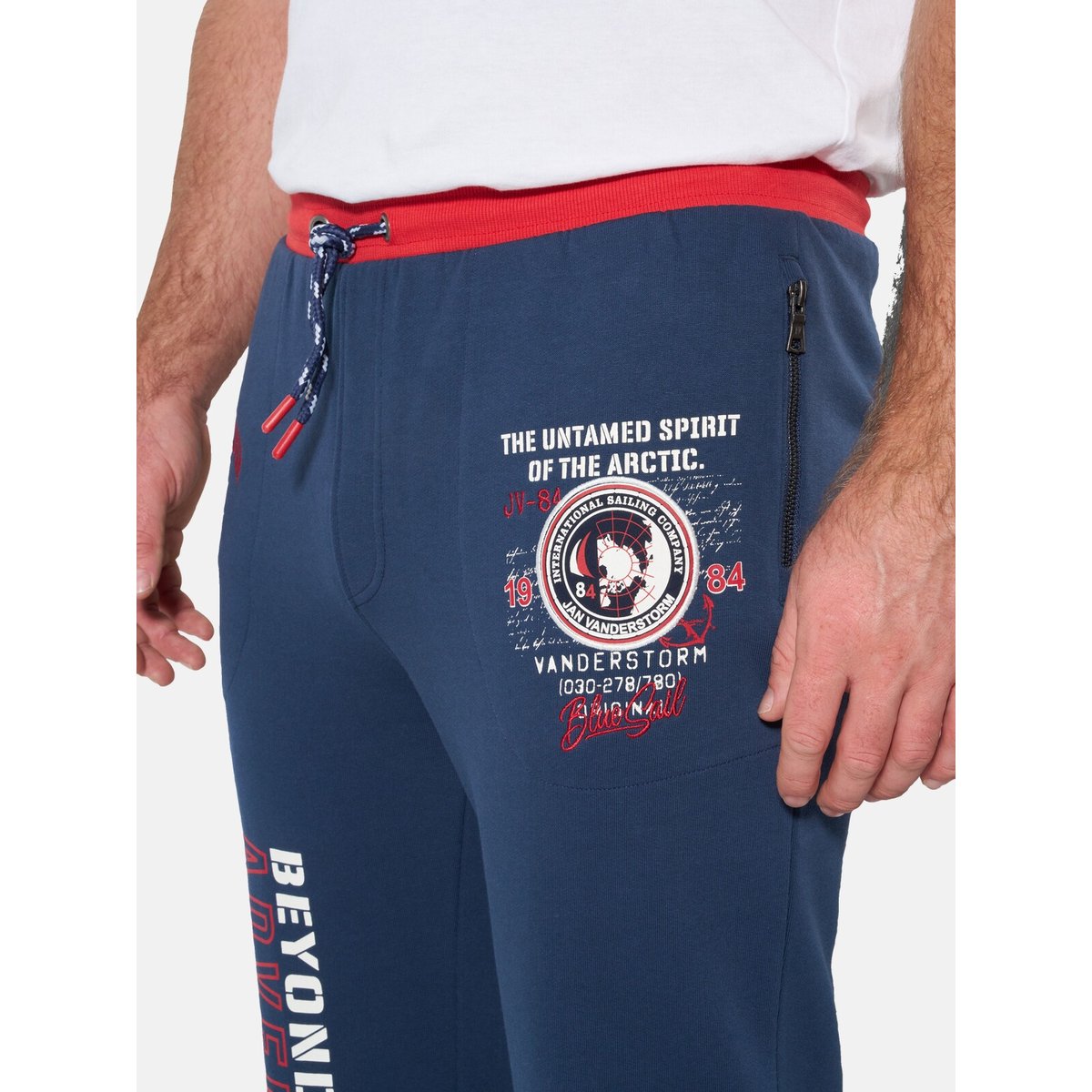Pantalon de jogging SVENNING bleu foncé, JAN VANDERSTORM