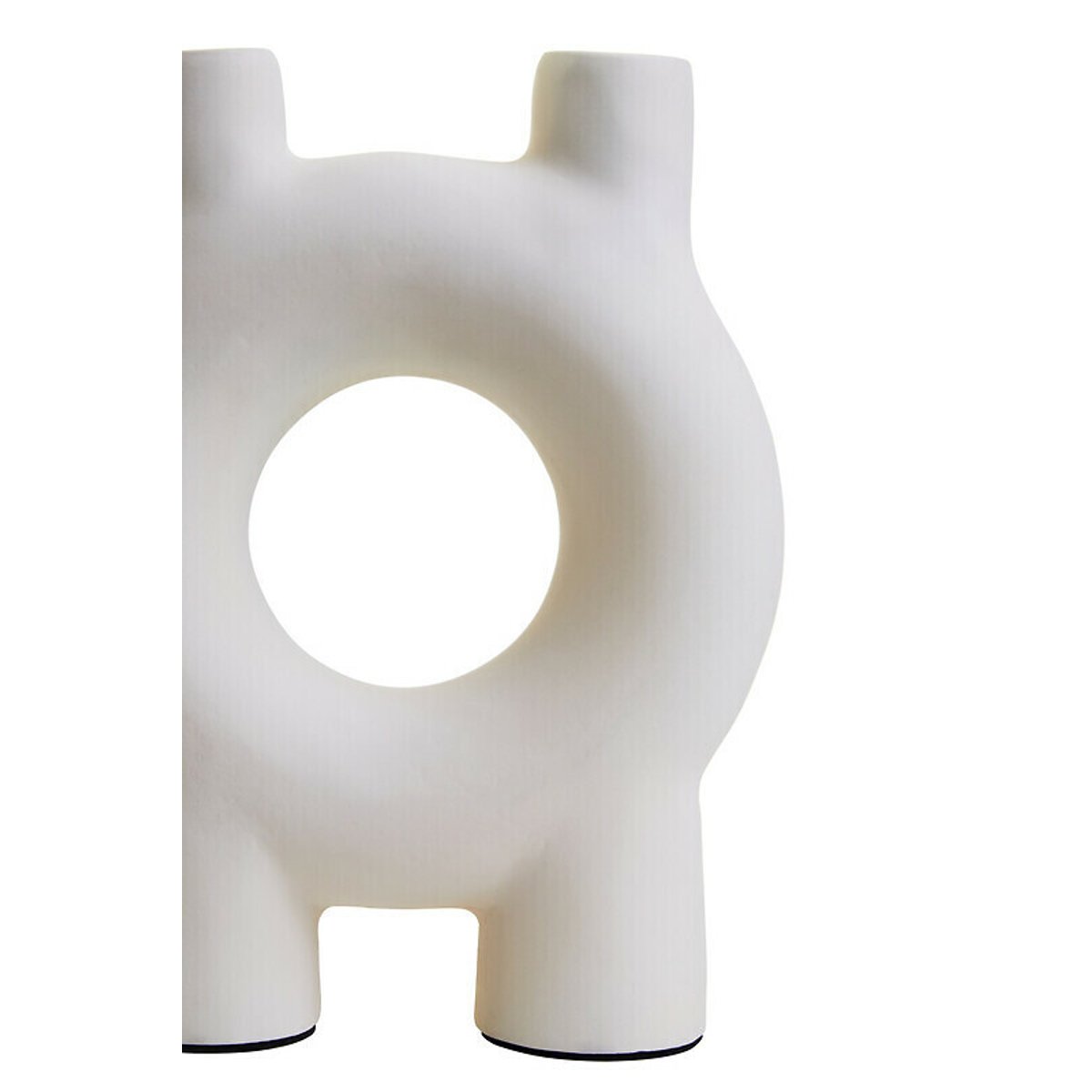 Small Abstract Candle Holder in Cream cream, FIFTY FIVE SOUTH