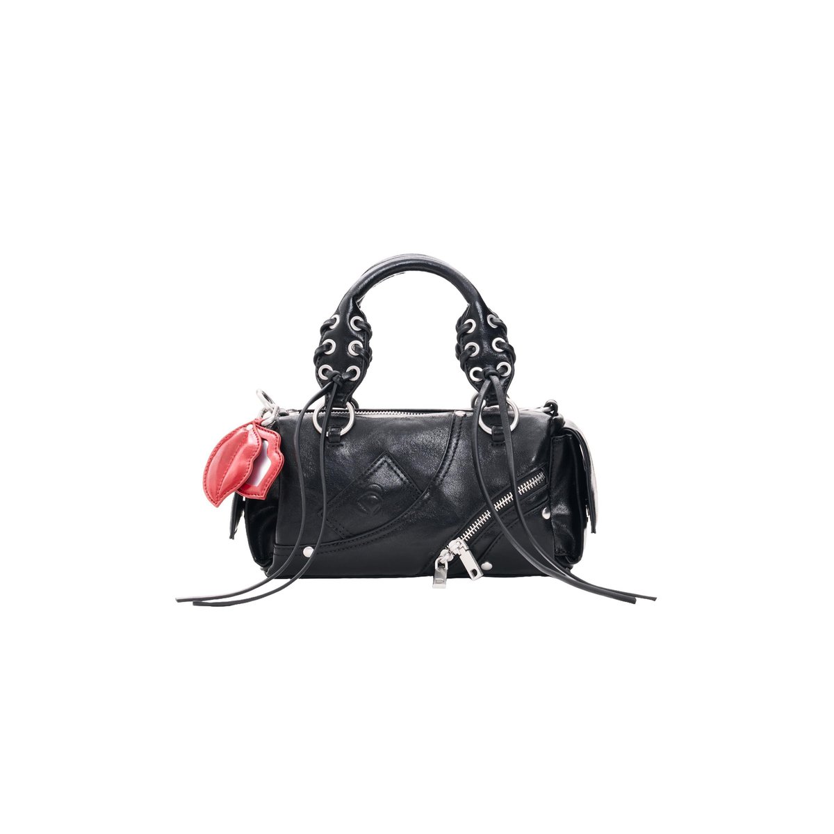 Petit sac effet cuir noir, DESIGUAL