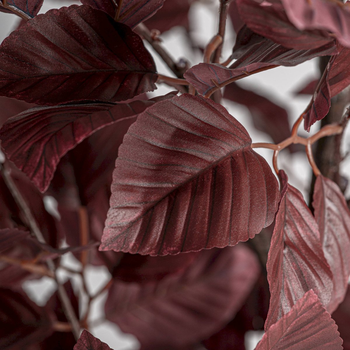 Plante artificielle décorative style classique rouge foncé et noir, RECOLLECTION