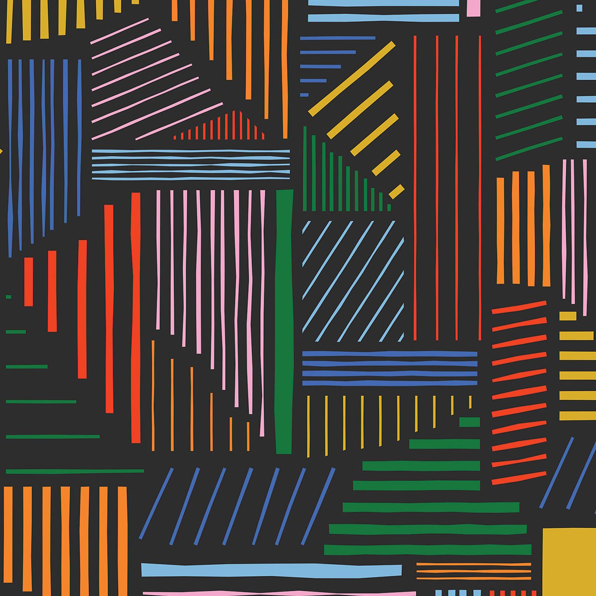 Papier peint grille coloree intissé, HEXOA