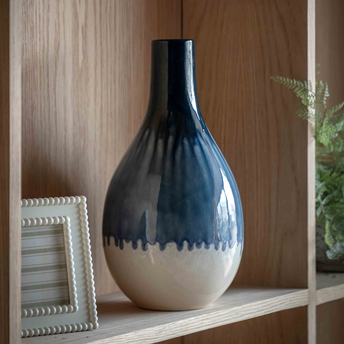 Ornica Organic Fade Ceramic Vase in Blue blue, ÉDITÉ
