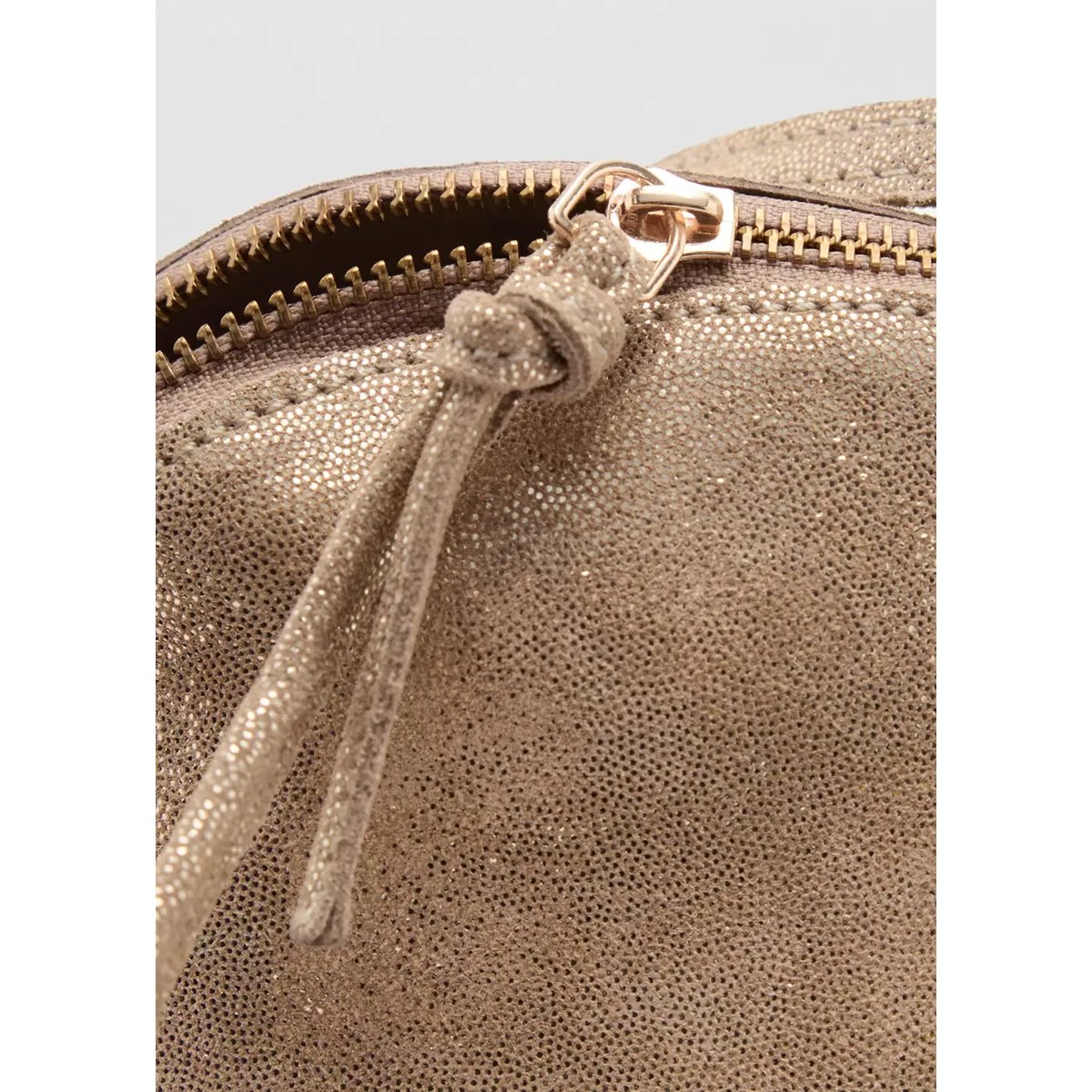 Sac souris en cuir sable, MANGO BABY