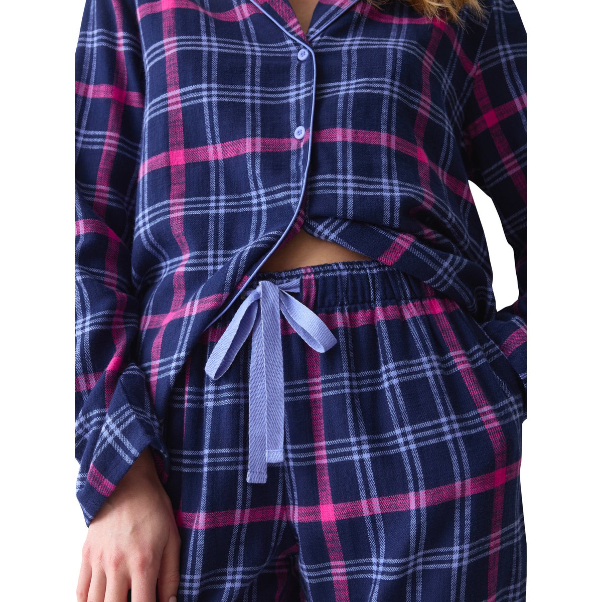 Pyjama pantalon chemise BOYFRIEND bleu, TRIUMPH