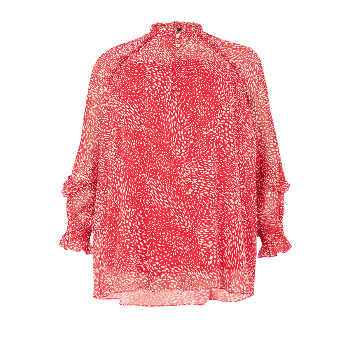 Tunique avec manches longues rouge, YOEK
