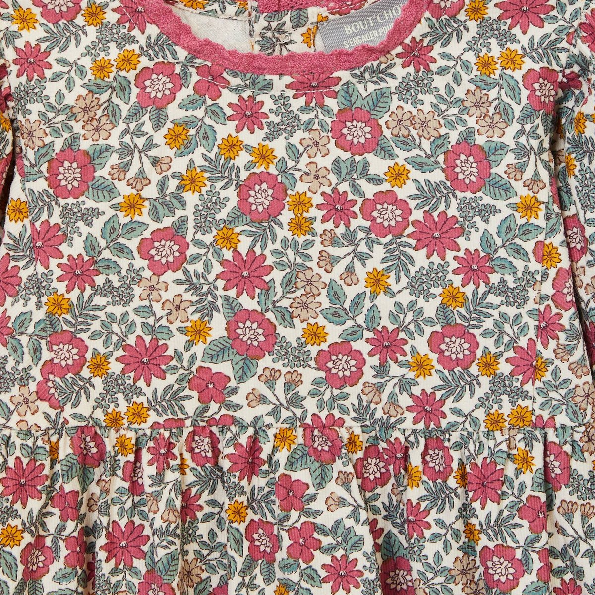 Robe imprimée en coton BIO GOTS amaretti, BOUT'CHOU