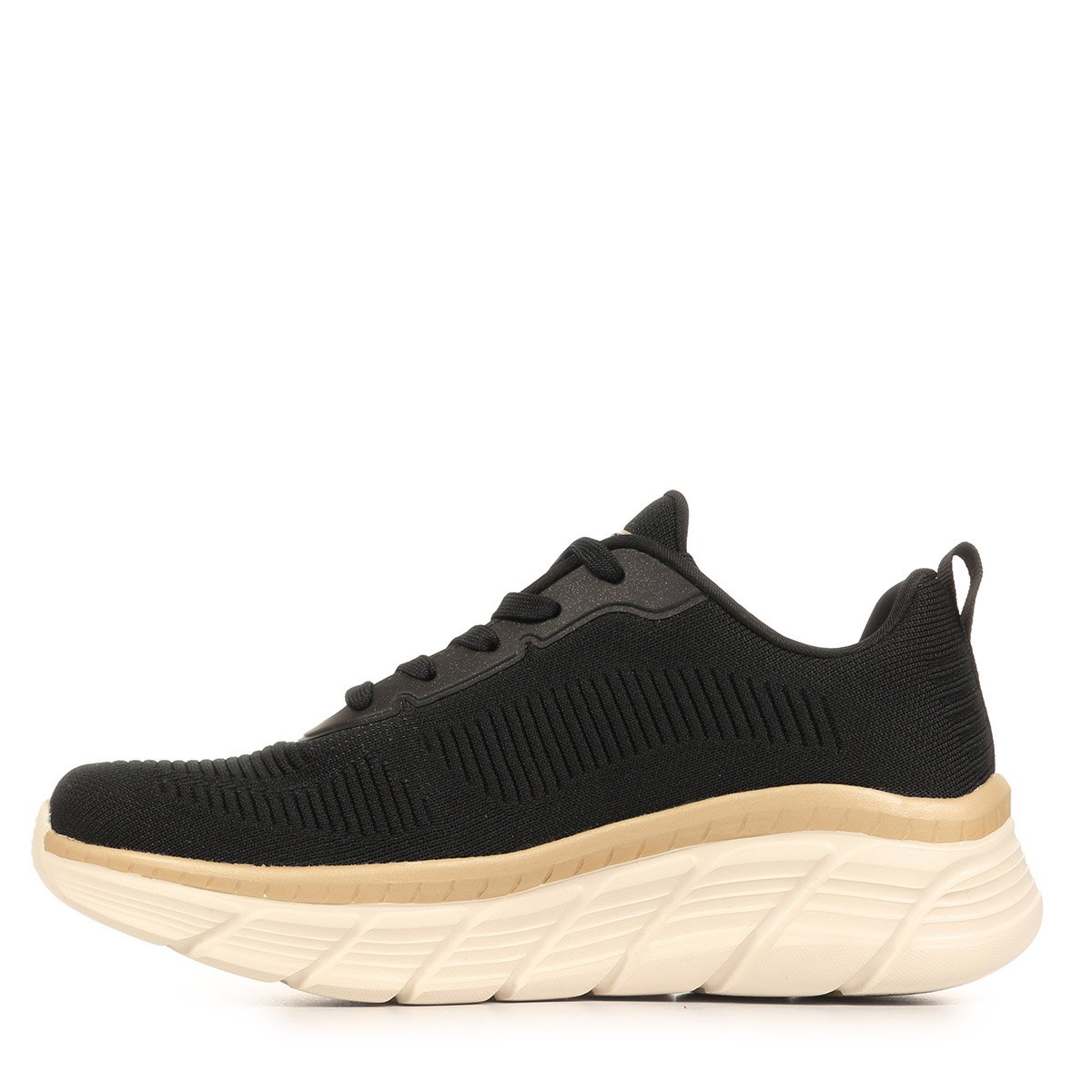 Baskets BOBS B FLEX HI FLYING HI black gold, SKECHERS