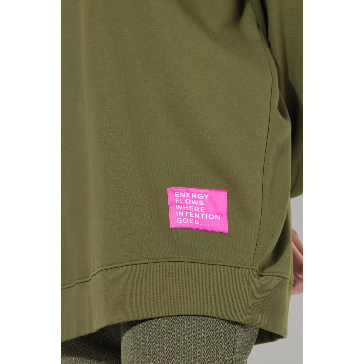 Sweat-shirt oversized avec patch à message palmiers verts, STUDIO UNTOLD
