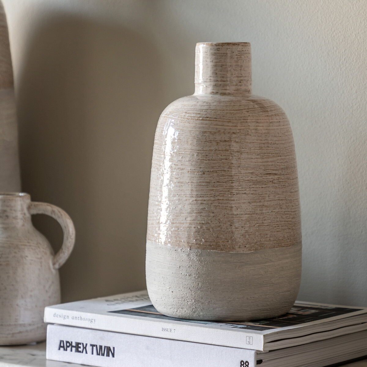 Mobi 27cm Ceramic Bottle Vase natural, ÉDITÉ