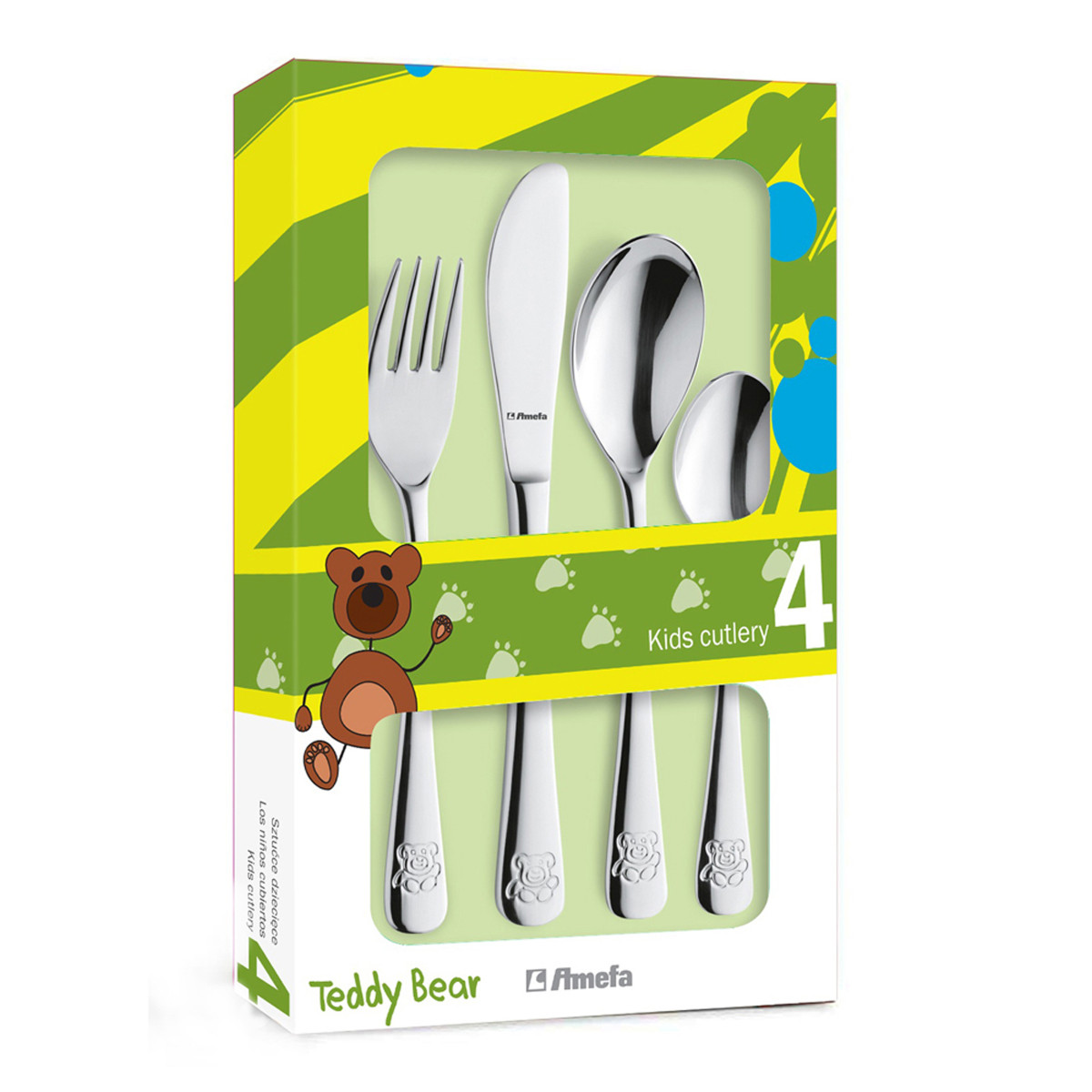 Service 4 couverts enfants - OURSON 2 inox, AMEFA