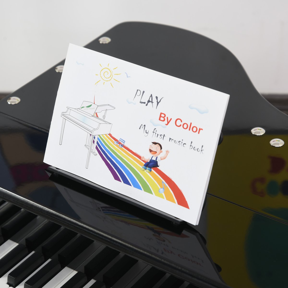 Ensemble de piano avec blocs MDF Noir noir, HOMCOM