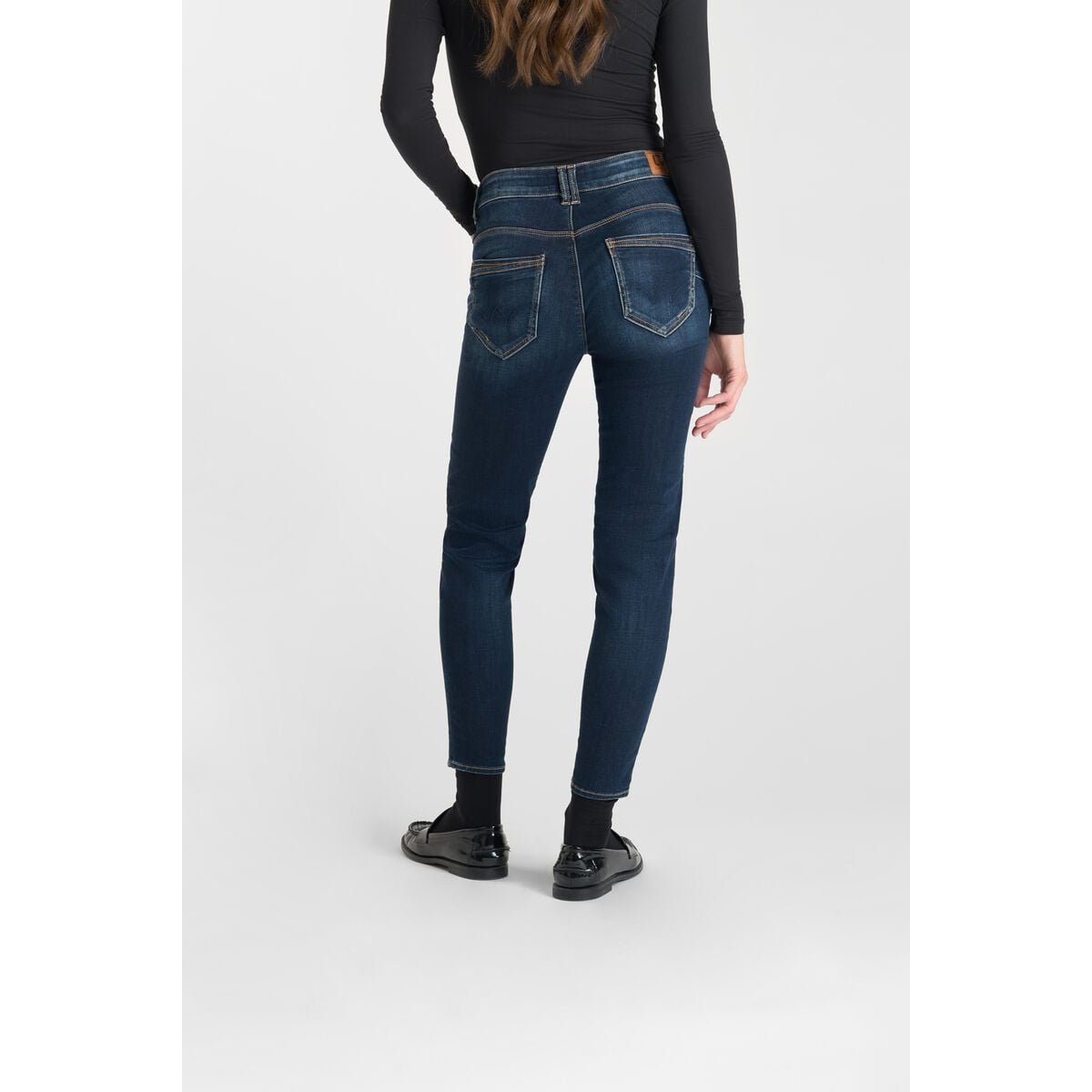 Jeans push-up slim taille haute PULP, 7/8ème blue, LE TEMPS DES CERISES