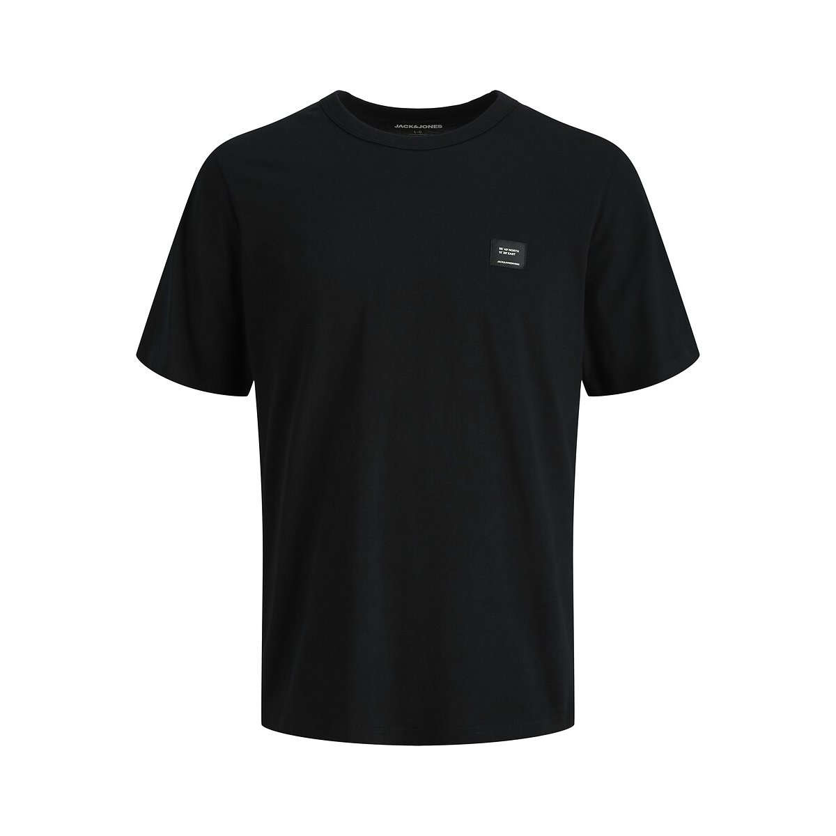T-shirt manches courtes, col rond, CLEVELAND noir, JACK & JONES