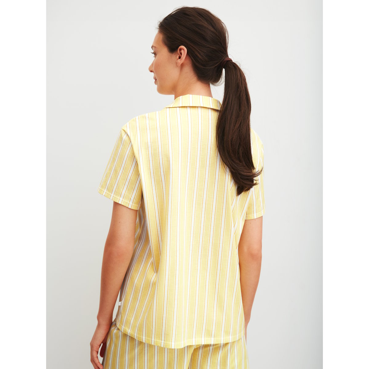 Chemise à manches courtes avec boutons manches courtes Coton FAVOURITES OCEAN cream gold, CALIDA